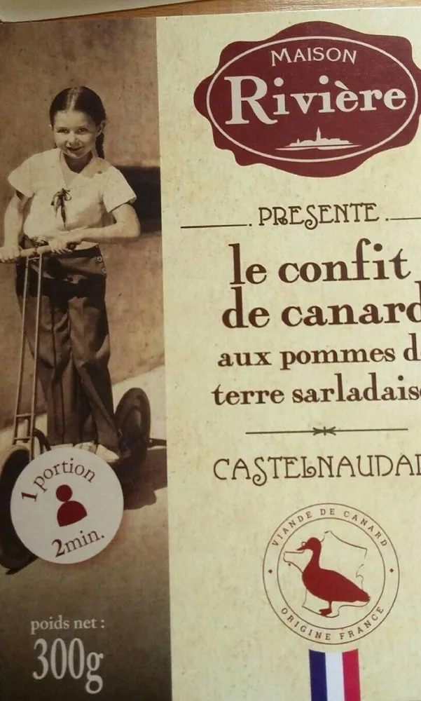 Confit de canard aux pommes de terre sarlardaises