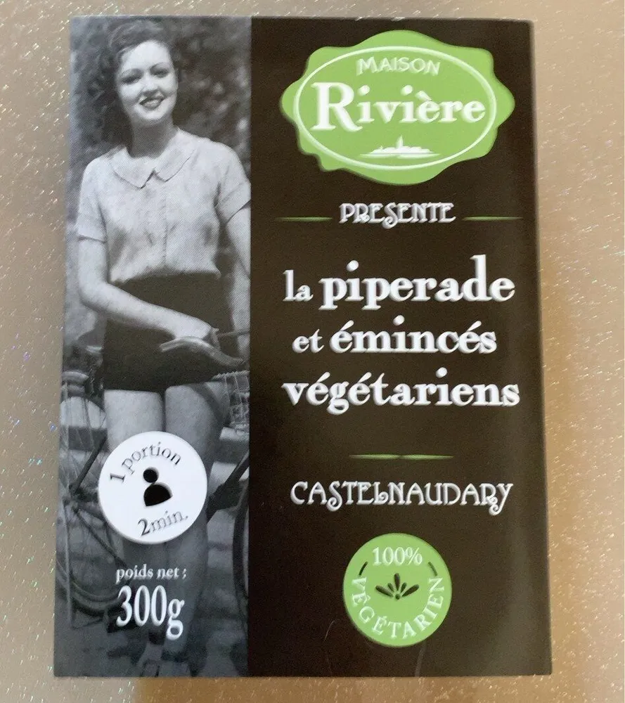 piperade et émincés végétariens