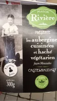 Les aubergines cuisinées et haché