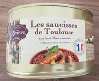 Les saucisses de Toulouse aux lentilles cuisinées