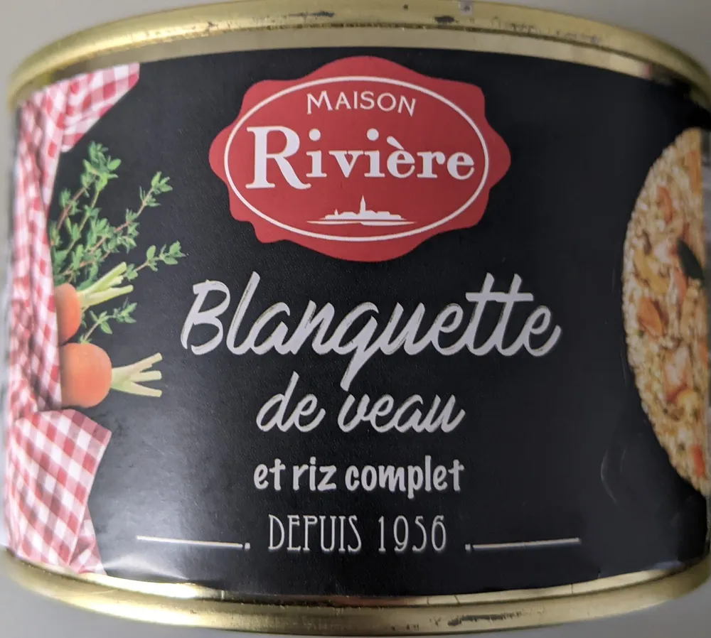 Blanquette de veau et riz complet