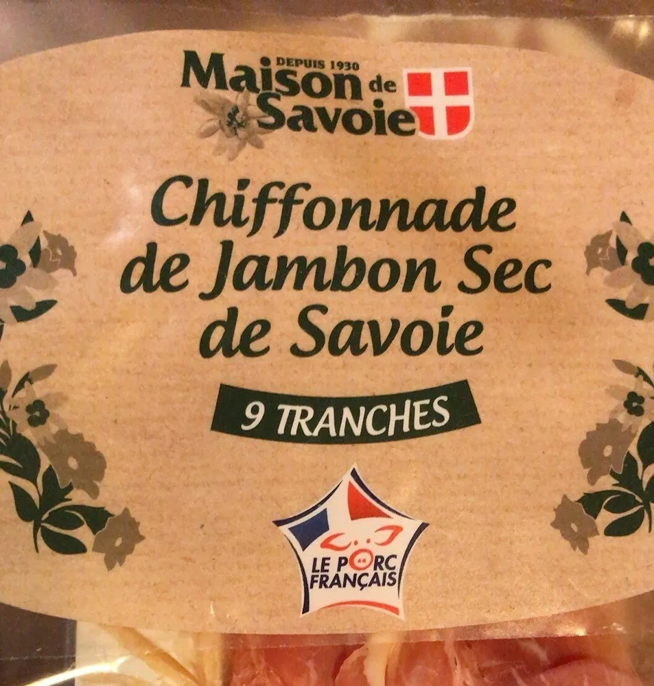 Chiffonade de jambon sec de savoie