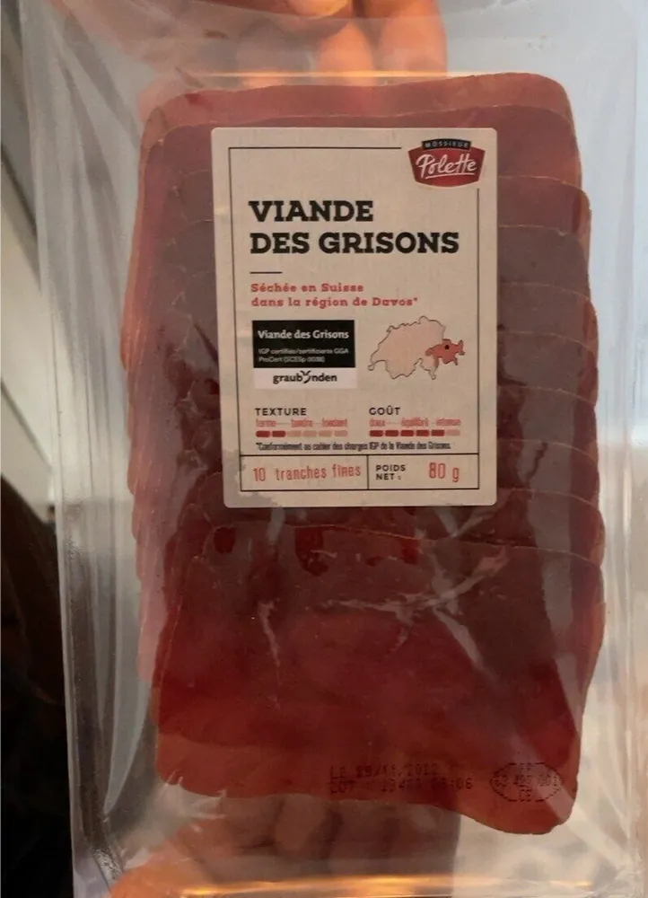 Viande de grisons