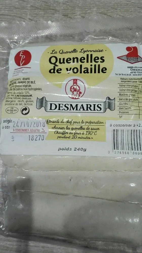 Quenelles de volaille