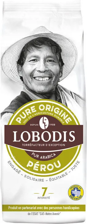 Café moulu pure origine Pérou