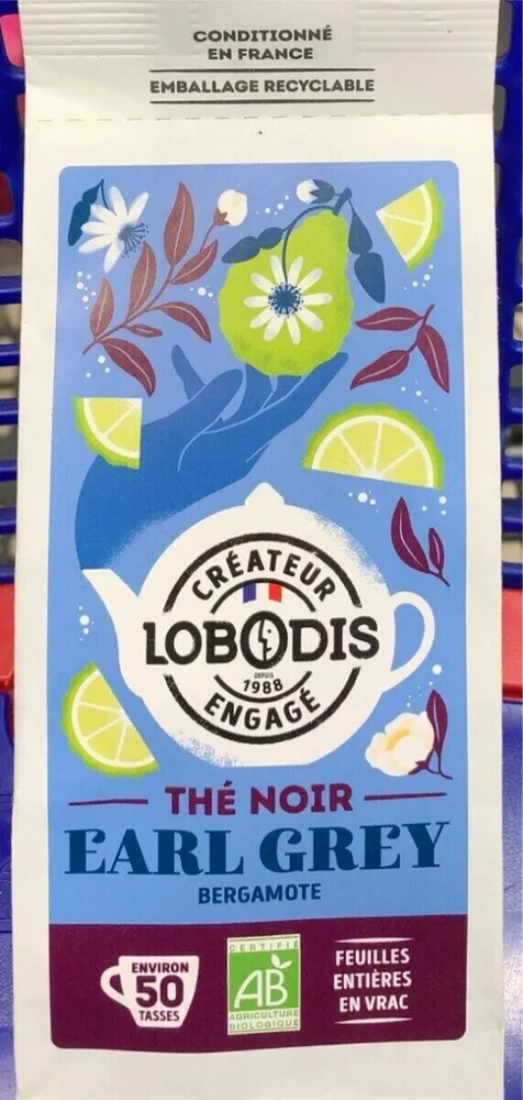 Thé noir earl grey bergamote