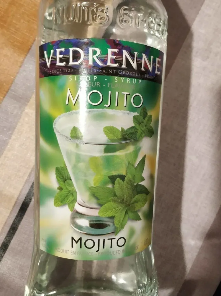 Sirop saveur mojito