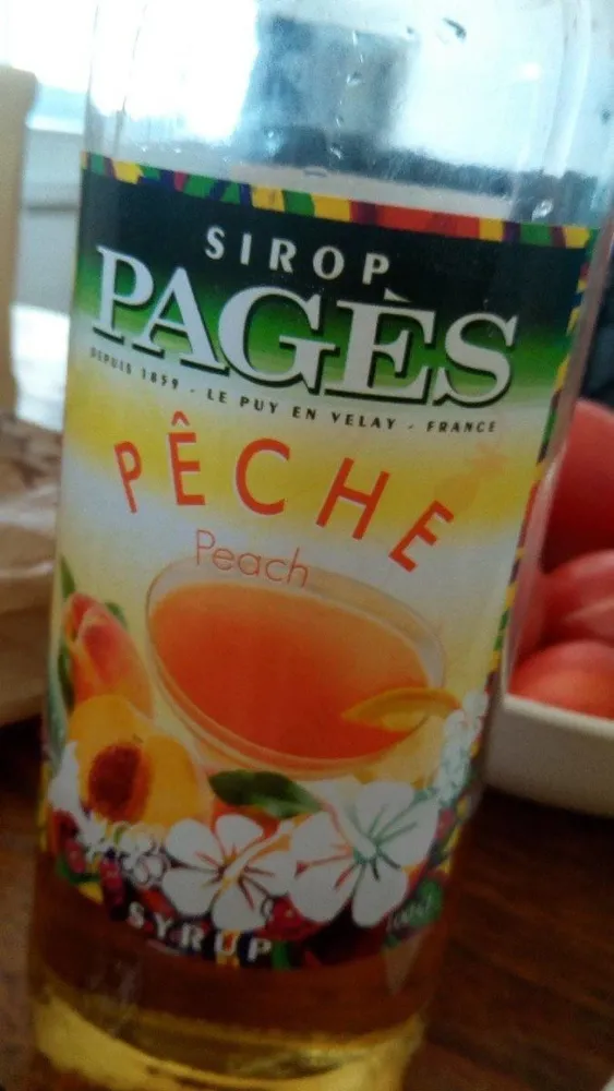 Sirop de peche