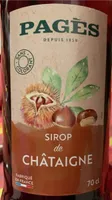 Sirop saveur Châtaigne