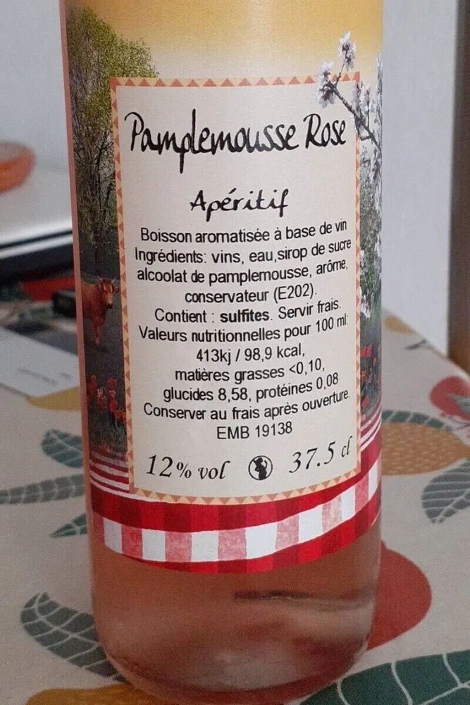 Apéritif pamplemousse rose