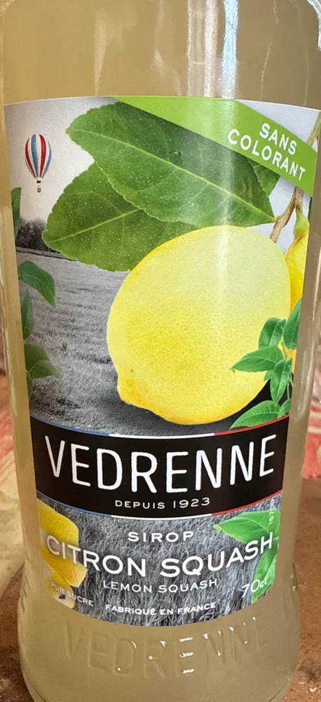 Sirop De Citron Squash Vedrenne - 70 CL