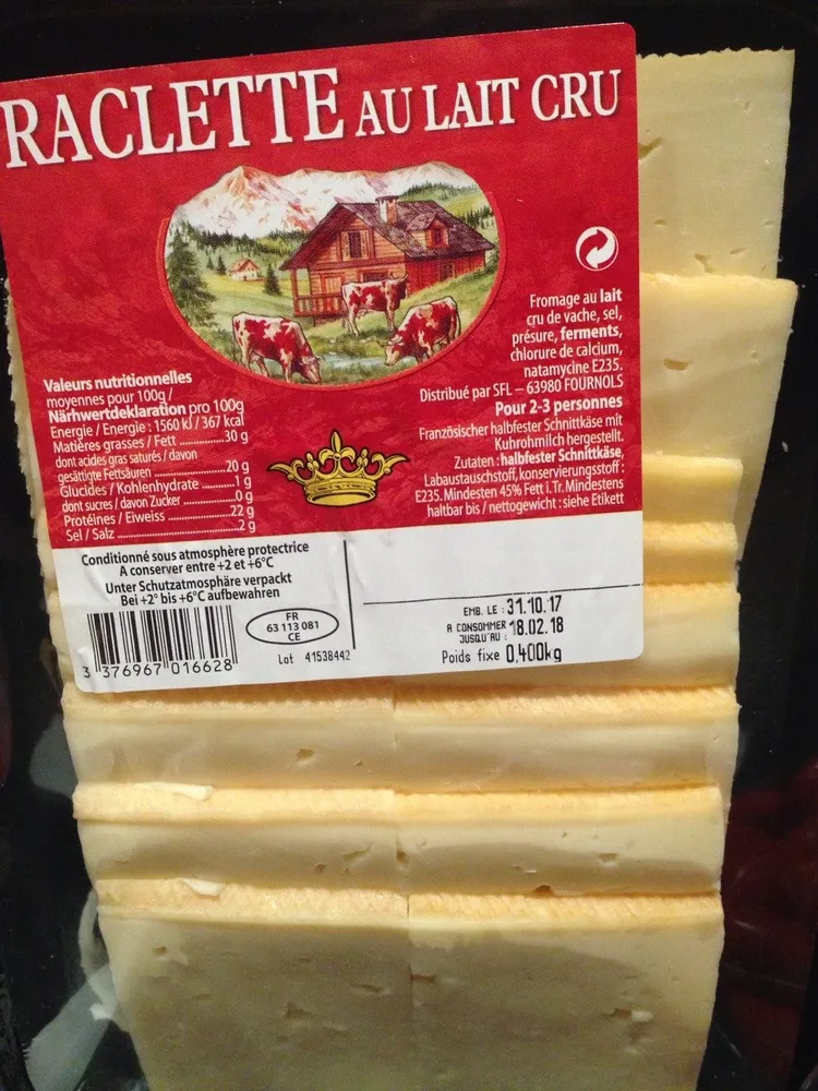 Raclette au lait cru