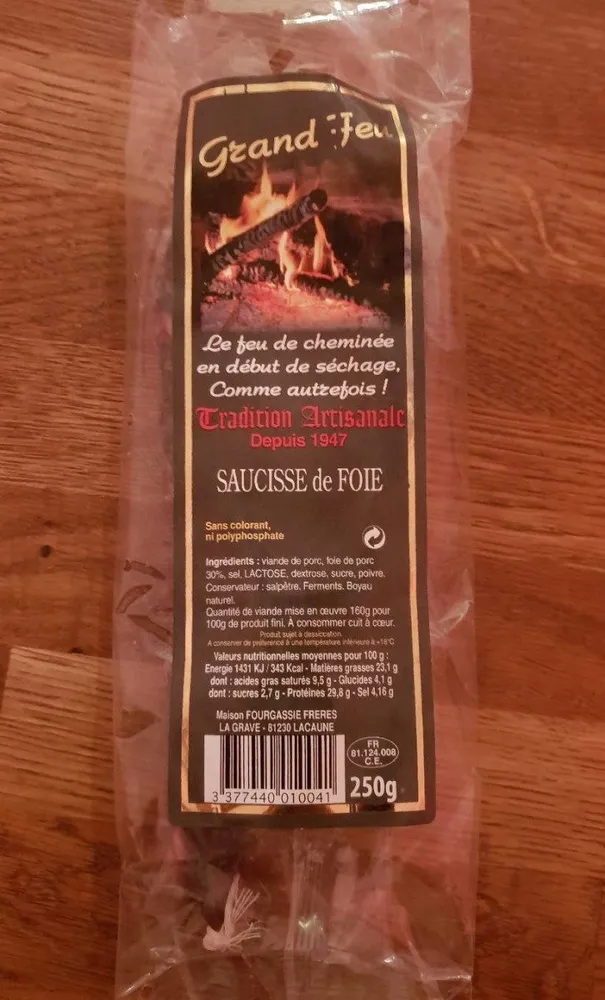 Saucisse de foie