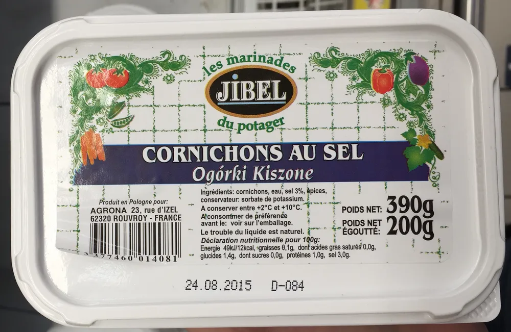 Cornichons au sel