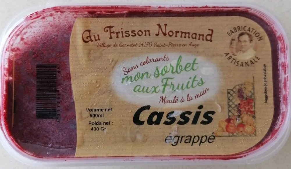Mon sorbet aux Fruits - Cassis