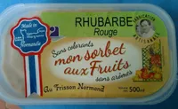 Mon Sorbet aux fruits Rhubarbe rouge
