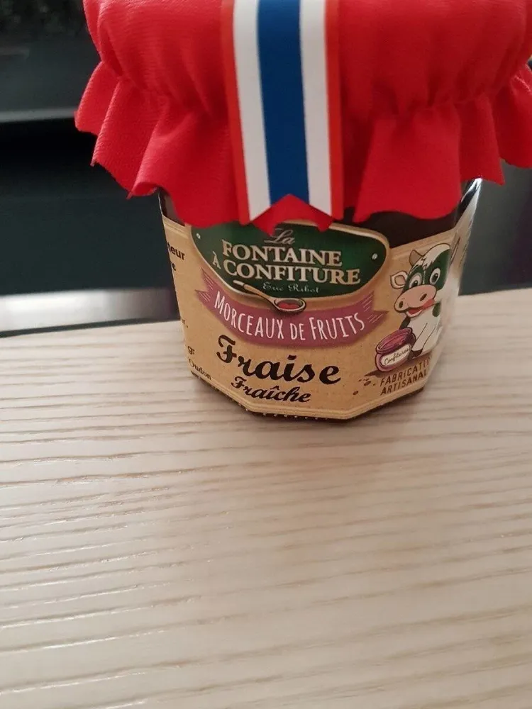 Confiture de fraises morceaux de fruits