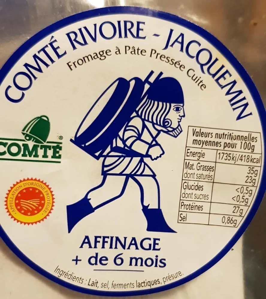 Fromage comté affinage 6 mois