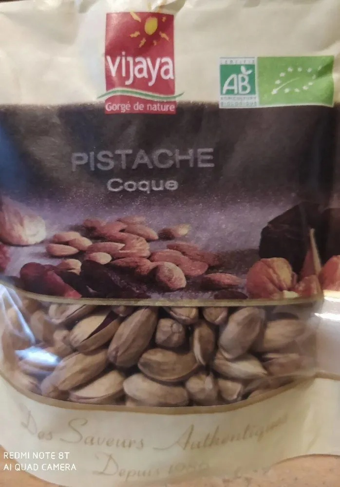 Pistache coque crue