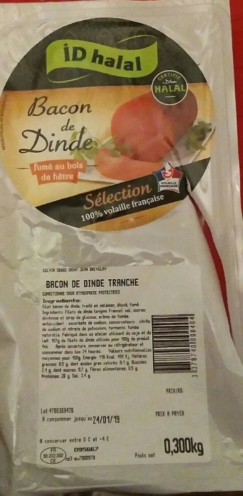 Bacon de dinde