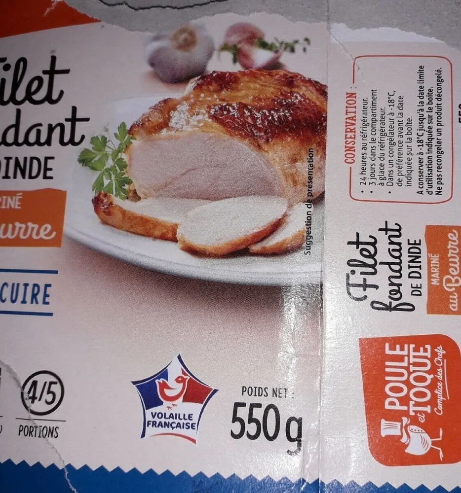 Filet fondant de Dinde
