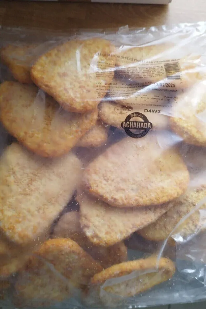 Escalopes de poulet a la viennoise halal