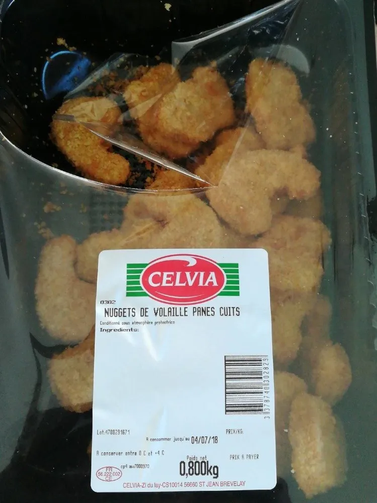 Nuggets de volaille panés cuits