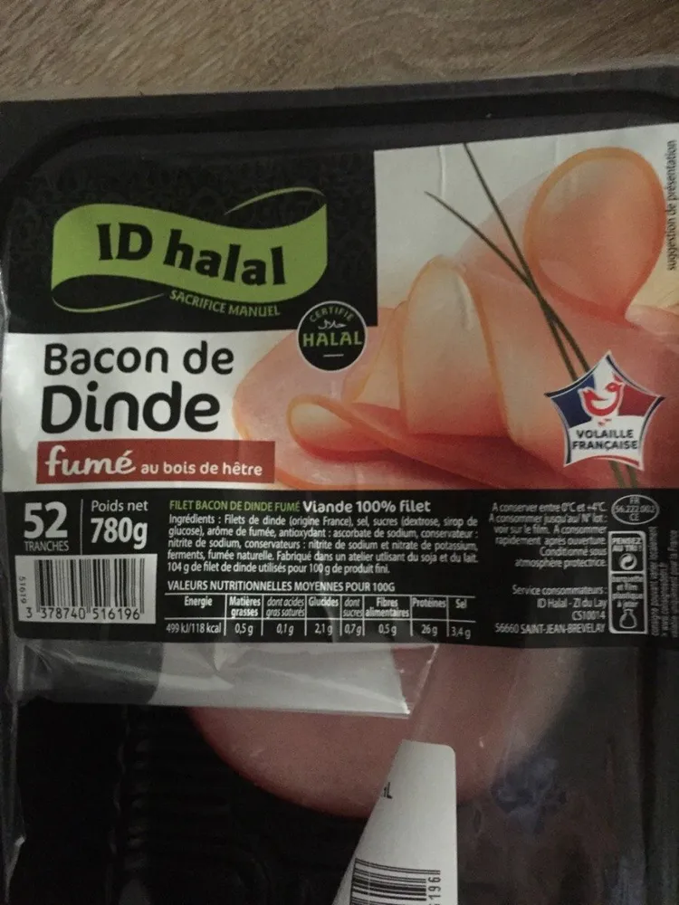 Bacon de dinde