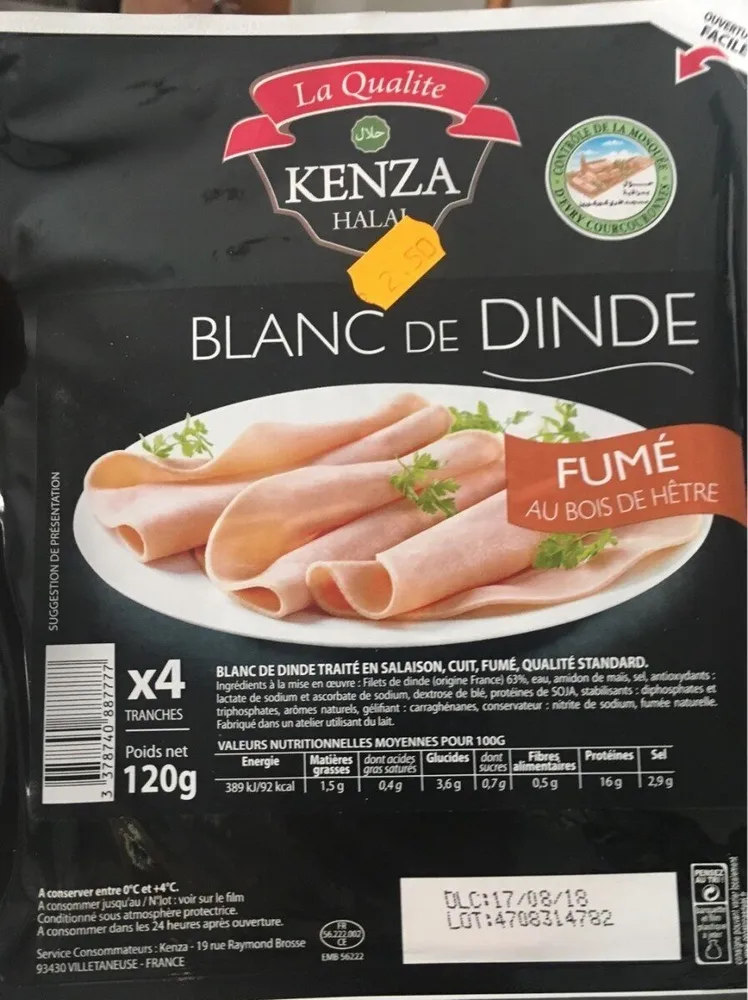 Blanc de dinde fumé au bois de hêtre