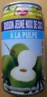 Boisson jeune noix de coco à la pulpe