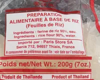 Préparation alimentaire à base de riz