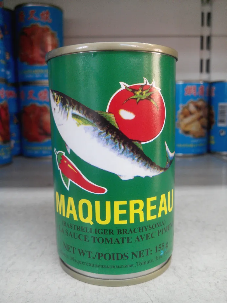 Maquereau sauce tomate avec piment