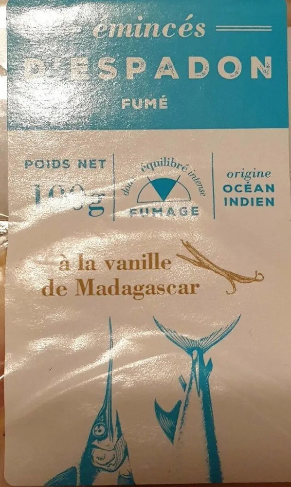 Émincés d'espadon fumé
