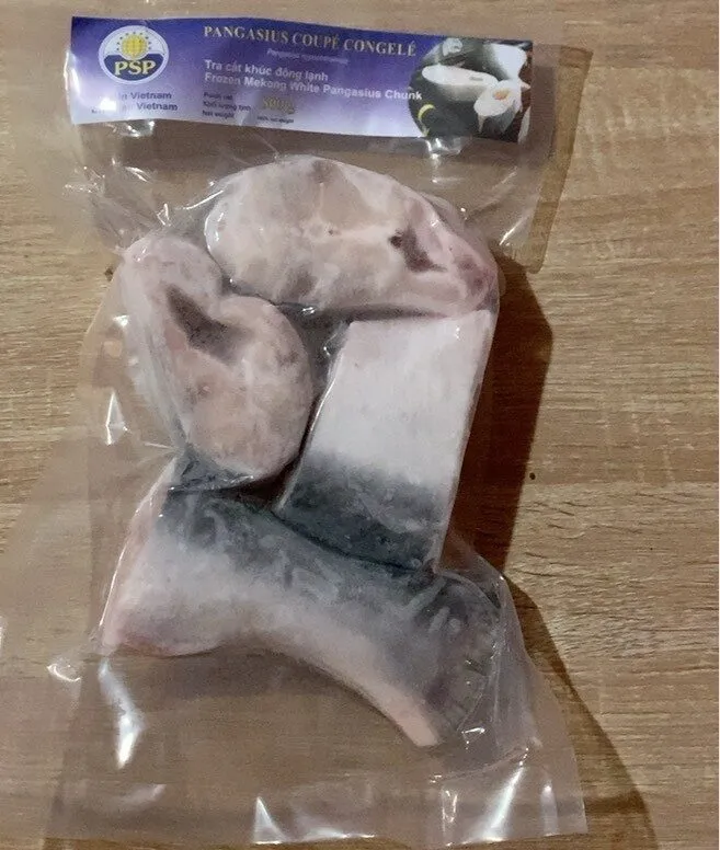 Poisson Pangasius coupé congelé