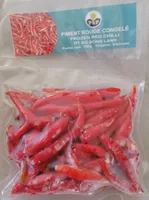 Piment rouge congelé