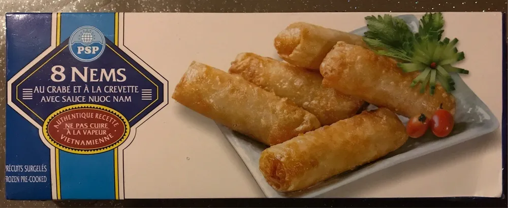Nems au crabe et à la crevette
