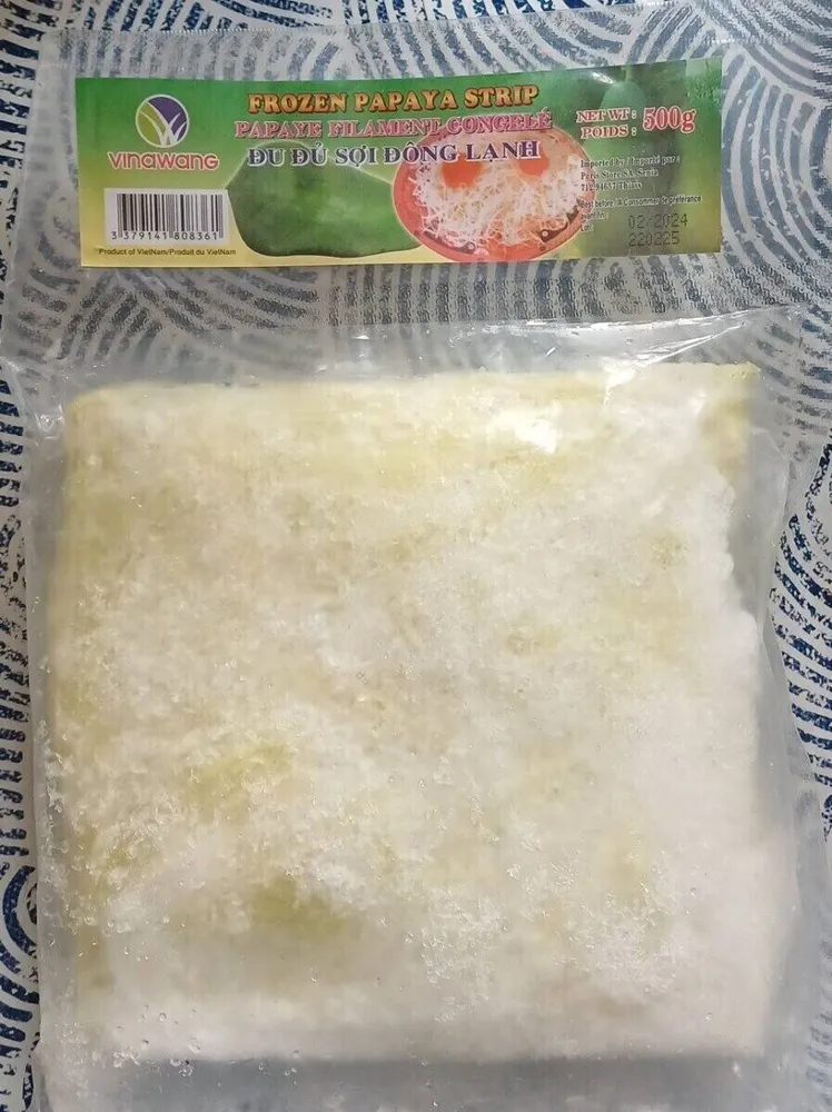 Papaye filament congelé