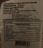 Cacahuetes crues