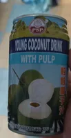 boisson de jeune coco à la pulpe