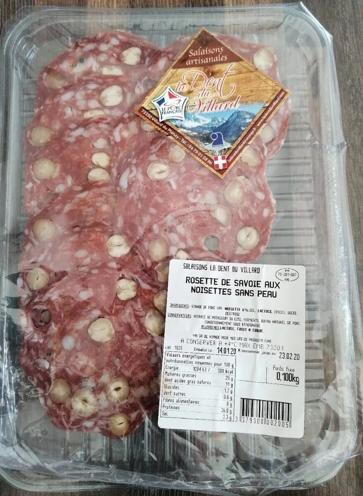 Rosette de Savoie aux noisettes sans peau