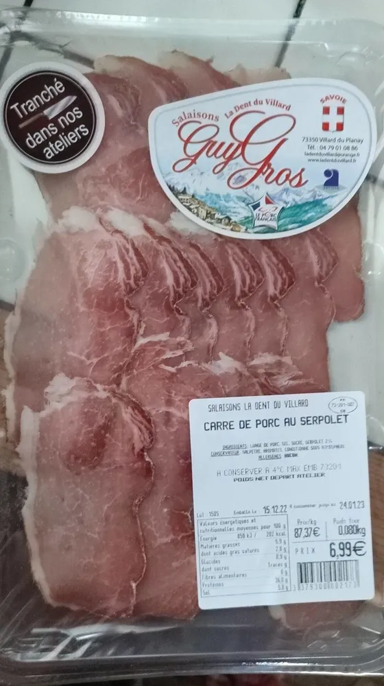 Carré de porc au serpolet