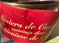 Gésiers de canard cuisinés dans la graisse de canard