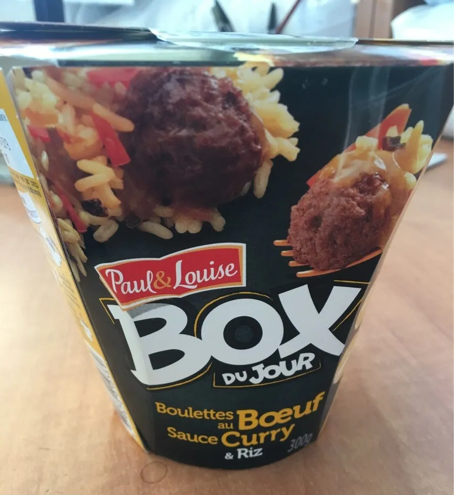 Boulettes au boeuf sauce curry & riz