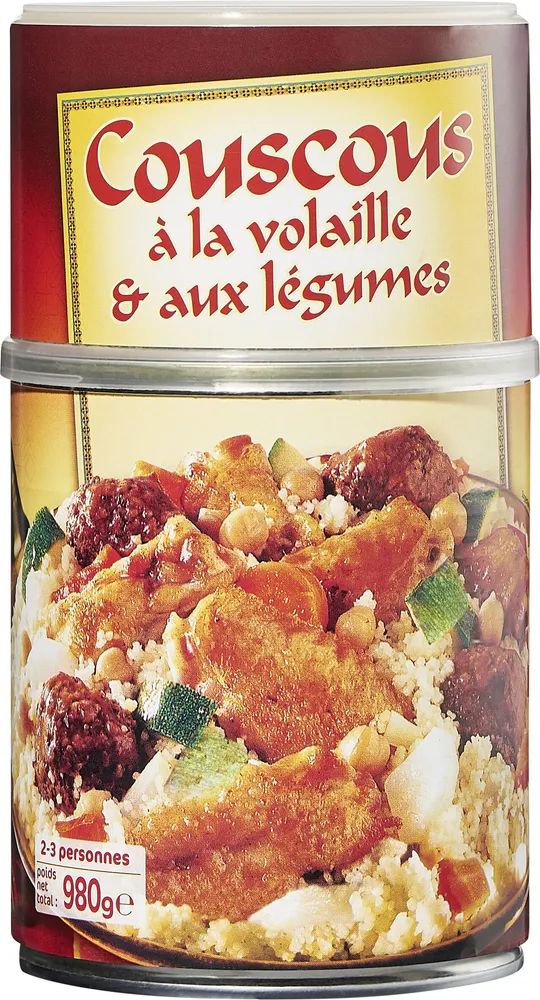 Couscous à la volaille & aux légumes (2-3 personnes)