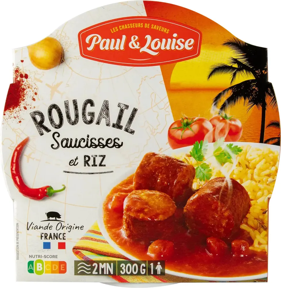 Rougail saucisses et riz