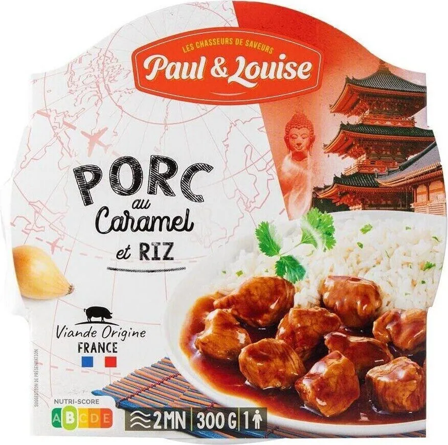 Porc au caramel et riz