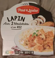 Lapin aux 2 moutardes et son riz