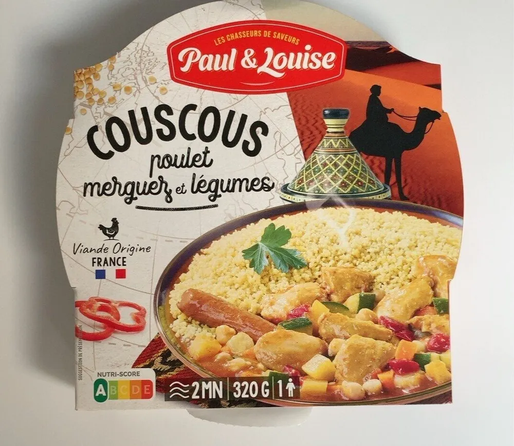 Couscous Poulet merguez et legumes