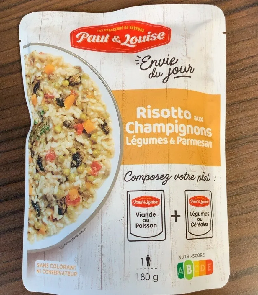 Risotto aux Champignons Légumes & Parmesan