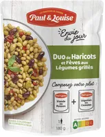 Duo de Haricots et Fèves aux légumes grillés